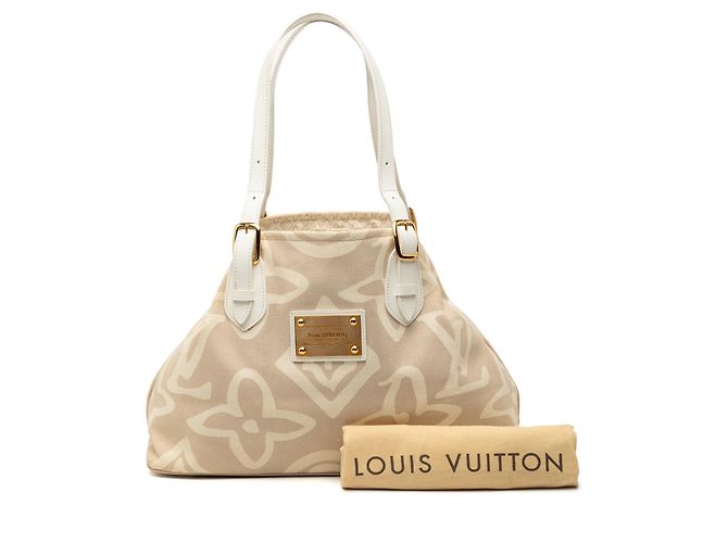 Louis Vuitton Braune Monogramm Tahitienne Cabas PM Beige - Ansicht 8