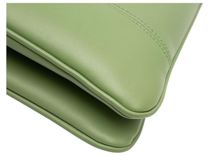 Gucci Piccola Tote GG in Pelle Verde Verde chiaro - vista 10