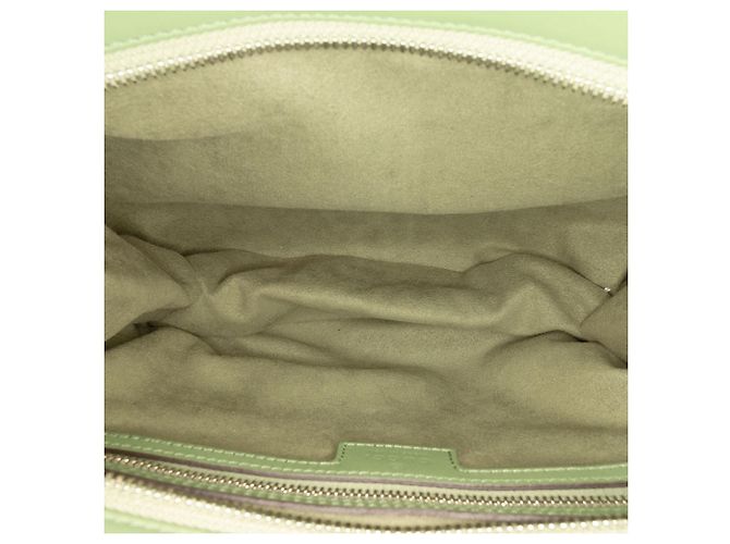 Gucci Piccola Tote GG in Pelle Verde Verde chiaro - vista 4