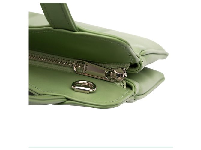 Gucci Piccola Tote GG in Pelle Verde Verde chiaro - vista 7
