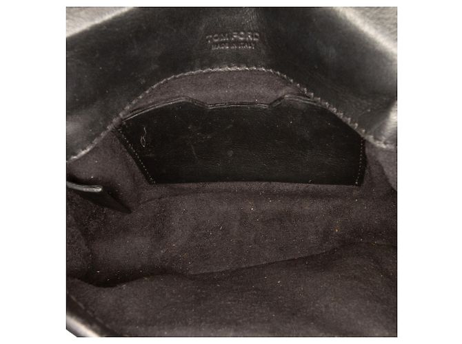 Mini borsa a tracolla in pelle nera Natalia di Tom Ford Nero - vista 4