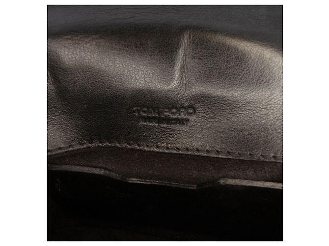 Mini borsa a tracolla in pelle nera Natalia di Tom Ford Nero - vista 5