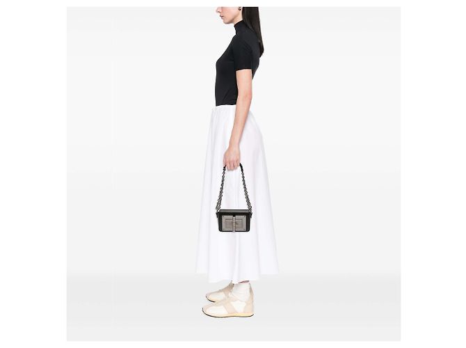 Mini borsa a tracolla in pelle nera Natalia di Tom Ford Nero - vista 9