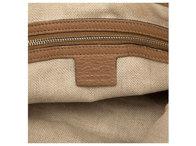 Gucci Braune GG Canvas Icon Bit Tote Beige - Ansicht 5