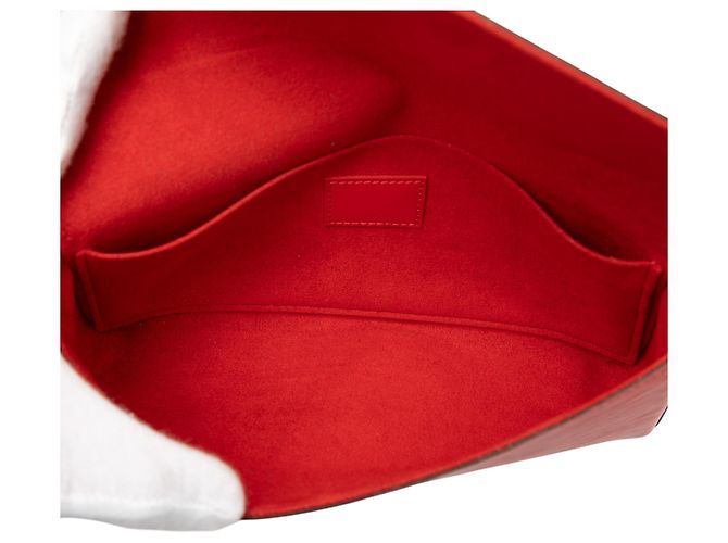 Pochette Felicie Epi Rossa Louis Vuitton Rosso - vista 4