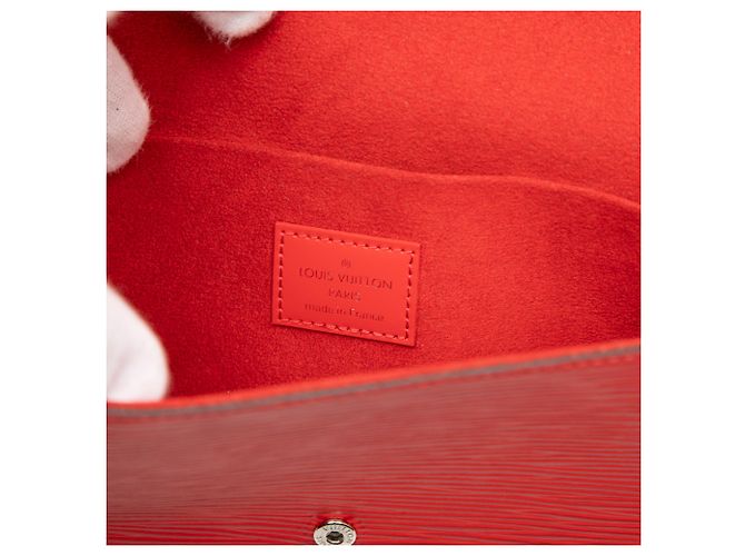 Pochette Felicie Epi Rossa Louis Vuitton Rosso - vista 5