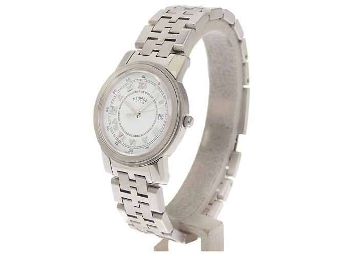 Reloj de cuarzo para mujer en acero inoxidable Hermès Carrick - vista 2