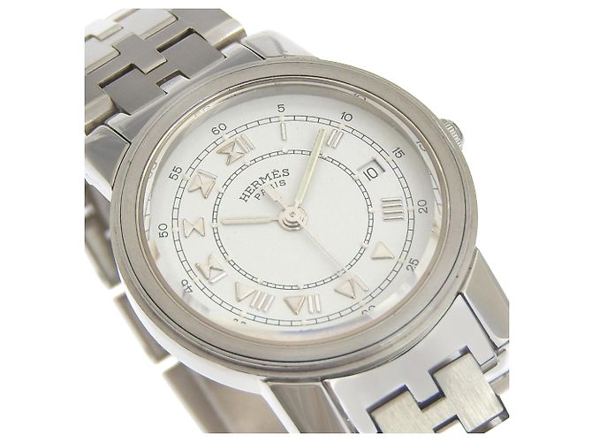 Reloj de cuarzo para mujer en acero inoxidable Hermès Carrick - vista 3