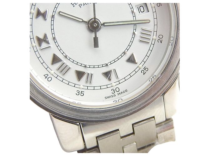 Reloj de cuarzo para mujer en acero inoxidable Hermès Carrick - vista 7
