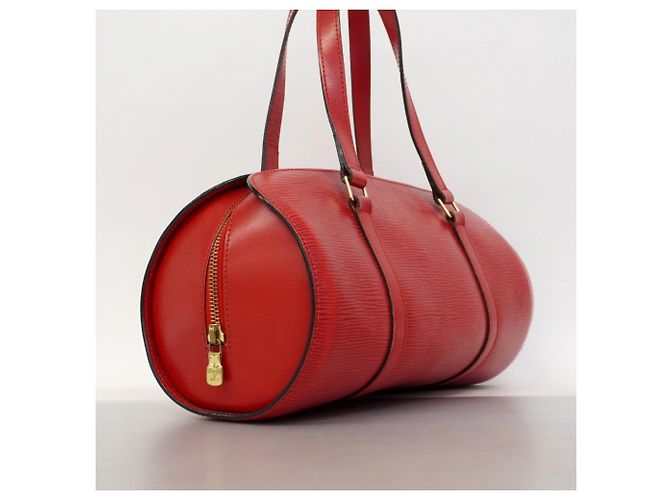 Borsa a mano Soufflot Epi Louis Vuitton Rosso - vista 2