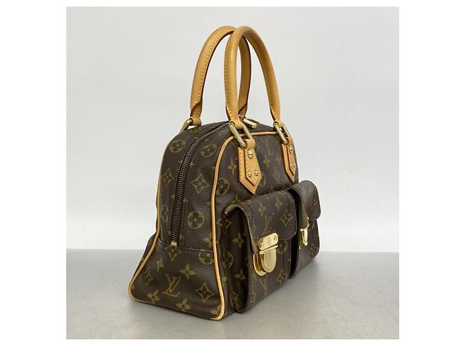 Borsa Louis Vuitton Monogram Manhattan PM Marrone - vista 2