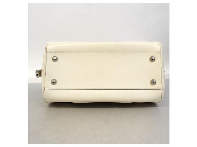 Borsa a mano Bowling Montaigne PM in Epi Louis Vuitton Bianco sporco - vista 3