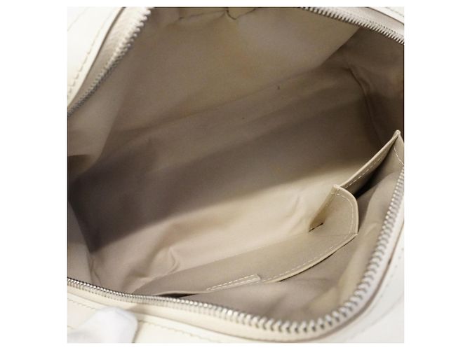 Borsa a mano Bowling Montaigne PM in Epi Louis Vuitton Bianco sporco - vista 4
