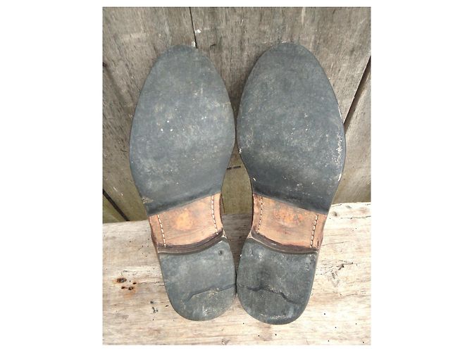 Autre Marque Derby Clerget in pelle marrone - vista 6