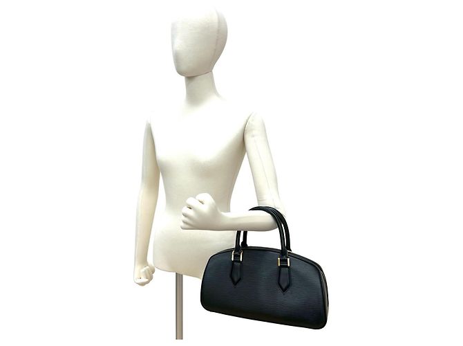 Borsa a mano Louis Vuitton Jasmine in pelle Epi Nero - vista 2
