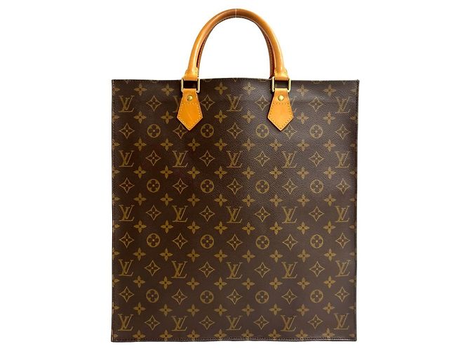 Borsa Sac Plat Louis Vuitton Marrone - vista 3