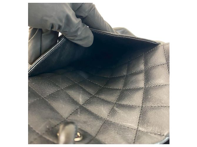 Bolsa de couro com logo Coco da linha Cambon da Chanel Preto - vista 10