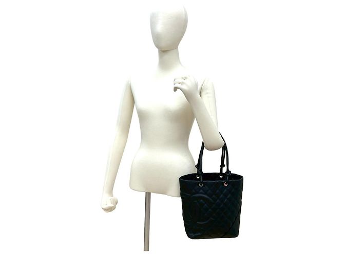 Bolsa de couro com logo Coco da linha Cambon da Chanel Preto - vista 2