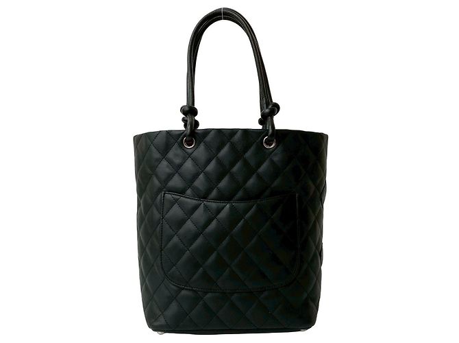 Bolsa de couro com logo Coco da linha Cambon da Chanel Preto - vista 3