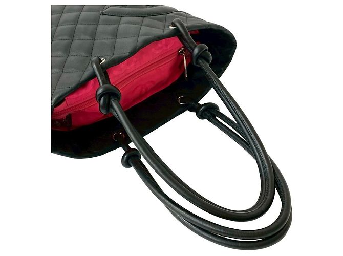 Bolsa de couro com logo Coco da linha Cambon da Chanel Preto - vista 4