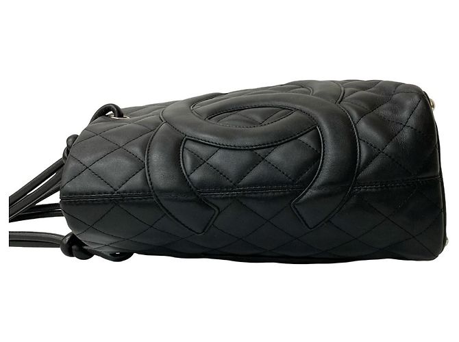Bolsa de couro com logo Coco da linha Cambon da Chanel Preto - vista 5