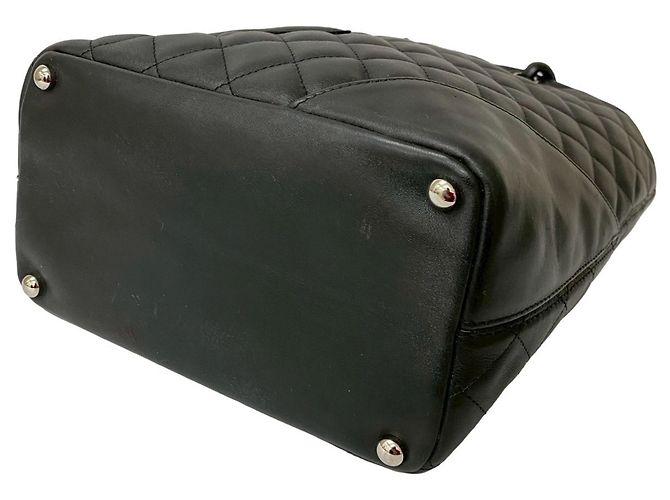 Bolsa de couro com logo Coco da linha Cambon da Chanel Preto - vista 8