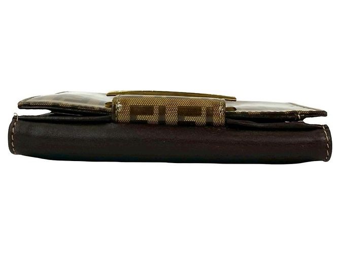 Fendi Zucchino FF Logo Geldbörse im Bifold-Format Braun - Ansicht 3