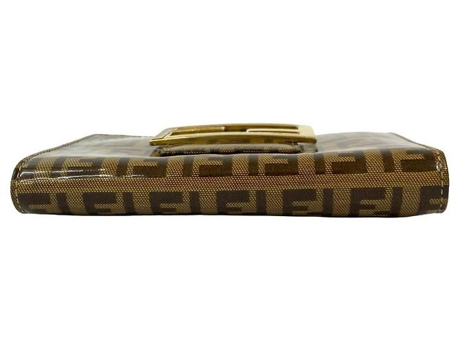 Fendi Zucchino FF Logo Geldbörse im Bifold-Format Braun - Ansicht 6
