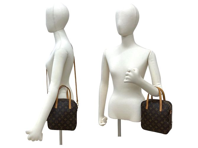 Borsa in pelle Monogram Spontini di Louis Vuitton Marrone - vista 2