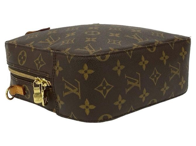 Borsa in pelle Monogram Spontini di Louis Vuitton Marrone - vista 7