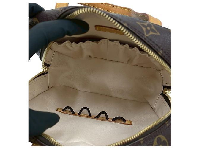 Borsa in pelle Monogram Spontini di Louis Vuitton Marrone - vista 9