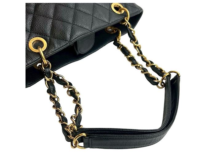 Borsa tote nera Chanel Matelassé Coco Mark Nero - vista 4