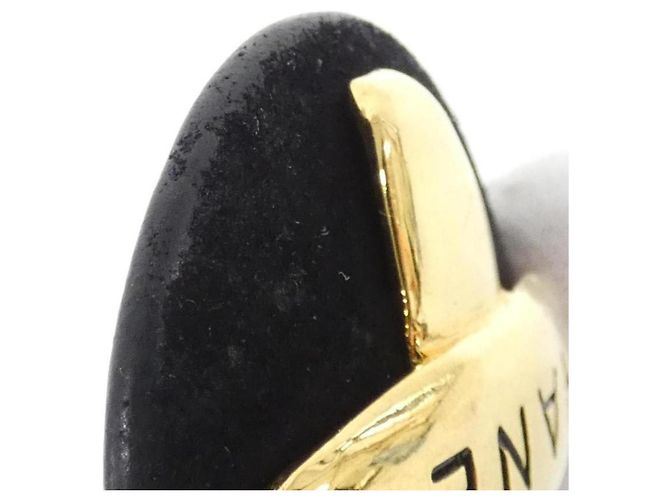 Orecchini a clip Chanel neri e dorati Nero D'oro - vista 7