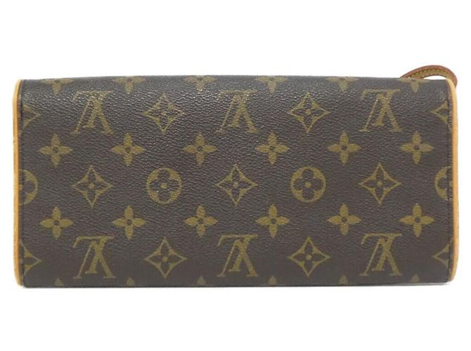 Borsa a Spalla Louis Vuitton Monogram Pochette Twin GM M51852 Marrone - vista 2