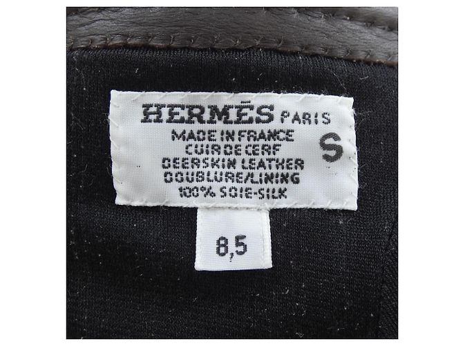 Guanti Caldi Marroni Hermès Marrone - vista 3