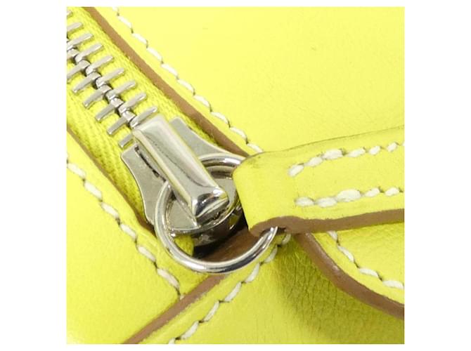 Borsa a Spalla Hermès Lindy D'oro Giallo - vista 4