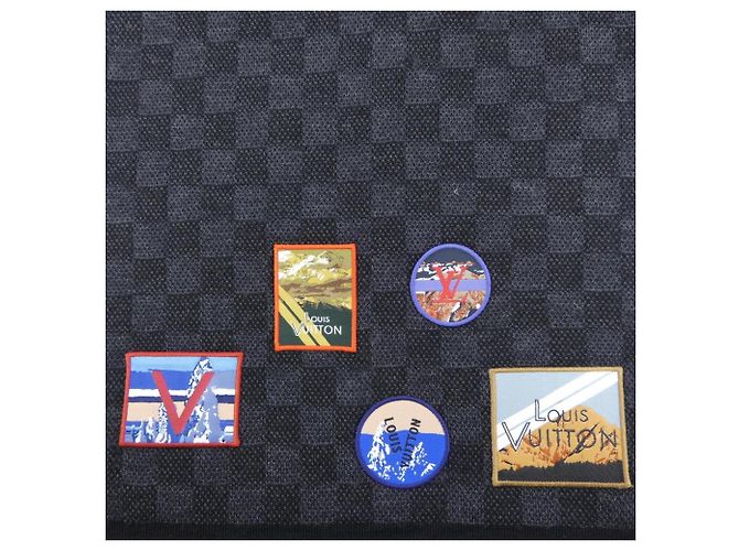 Louis Vuitton Echarpe Petit Damier Alpen Braun Schwarz - Ansicht 4