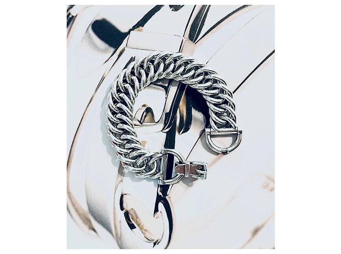 Pulsera Petits Champs de Plata Esterlina Hermès - vista 5