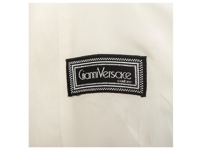 Gianni Versace Couture Mini Kleid - 90er Weiß Roh - vista 10