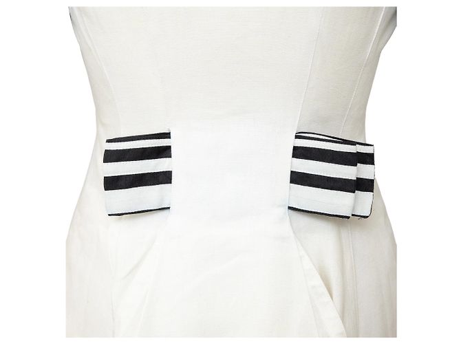 Gianni Versace Couture Mini Kleid - 90er Weiß Roh - vista 5