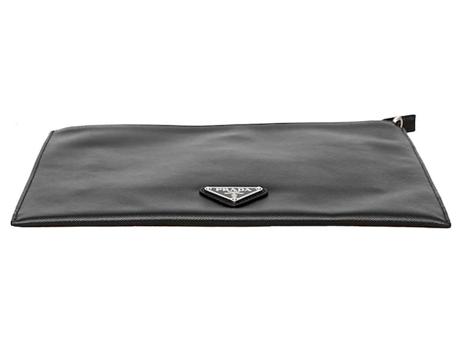 Pochette in patch comic Saffiano di Prada - Anni '20 Nero - vista 5