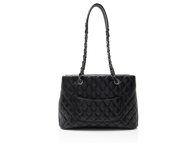 Gabrielle Bolsa de compras pequena cidade em couro caviar Chanel Preto - vista 3