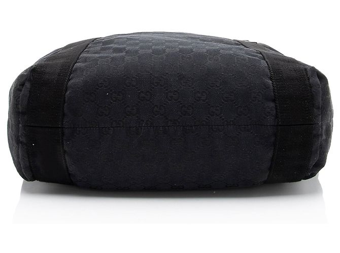 Gucci GG Canvas Web Original Tote Nero - vista 4