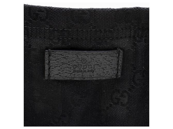 Gucci GG Canvas Web Original Tote Nero - vista 9