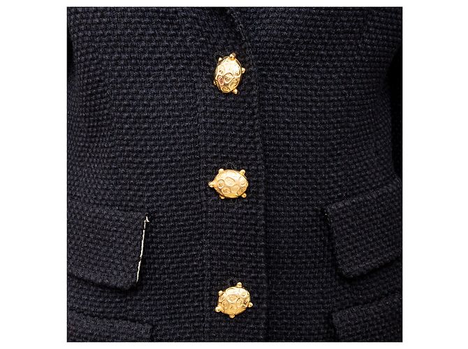 Valentino Garavani Boutique Wool Set with Turtle Buttons - '90s Black - view 10