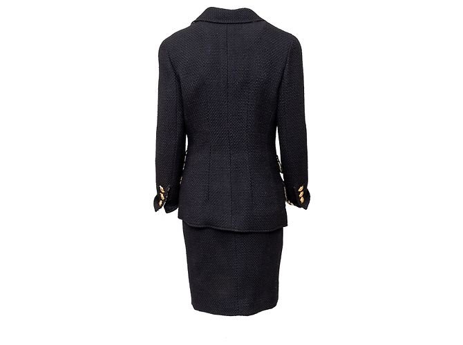 Valentino Garavani Boutique Wool Set with Turtle Buttons - '90s Black - view 3