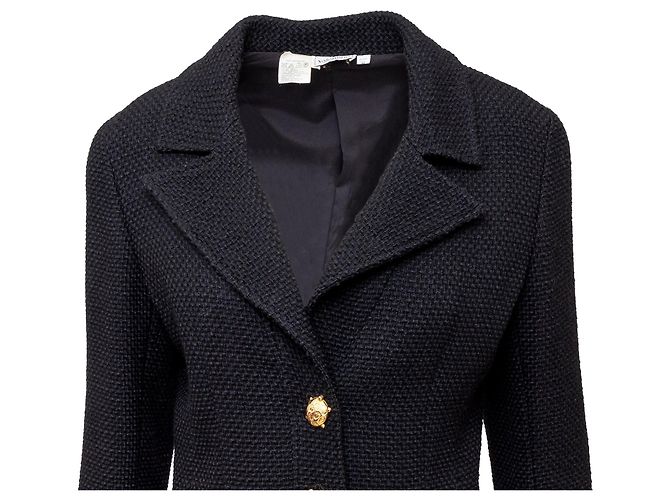 Valentino Garavani Boutique Wool Set with Turtle Buttons - '90s Black - view 9