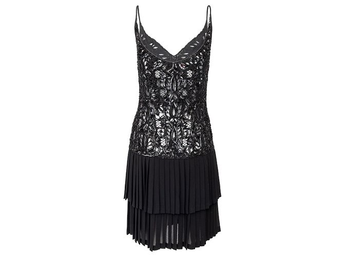 Valentino Garavani Valentino Night Perlenkleid - 90er Schwarz - Ansicht 2