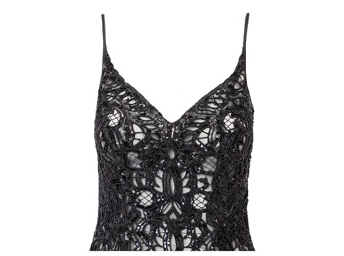 Valentino Garavani Valentino Night Perlenkleid - 90er Schwarz - Ansicht 3