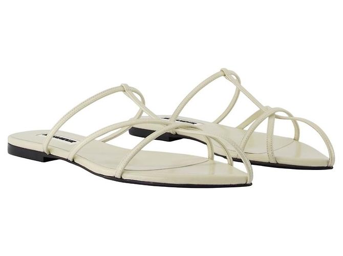 Sandálias - Jil Sander - Couro - Branco - vista 2